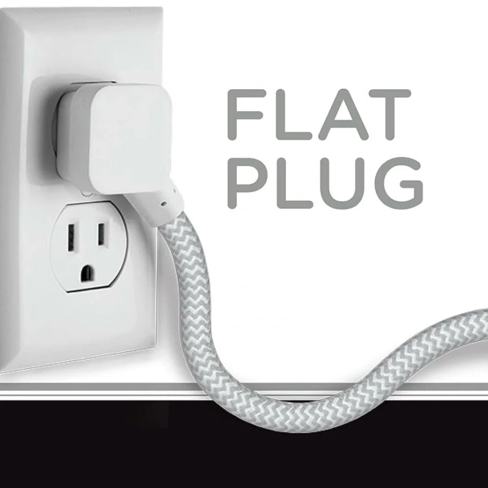 Cordinate 3 Outlet USB Charging Extension Cord | 10 ft | surge protection